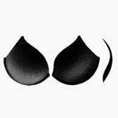 Push-up mellkosár levegővel töltött mellemelő résszel - BLACK - FEKETE